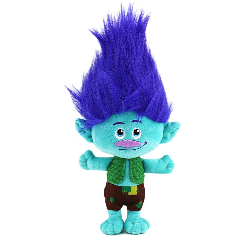 TROLLOVÉ SE SPOJUJÍ Plyšová hračka Poppy Větev Měkká vycpaná panenka Kreslená Dětský dárek 20 cm