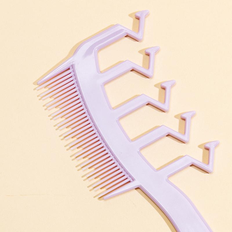 3-in-1 Haarkamm Z-förmig Breit gezahnter Toupierkamm Feinzahniger Entwirrungs- und Knotenlösekamm Haarscheitelkamm mit Spitzenteil