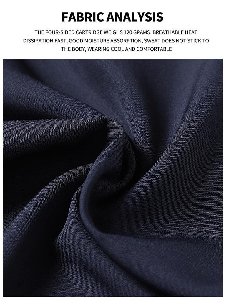 Di Yu Shenlong Herren Schnelltrocknende Eis-Seide Fitness-Shorts - Sommer Lässig Laufen Fünf-Punkt-Hose