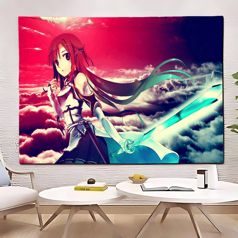 SSword Art Online Tapestry Customizable Tapestries Of Various Styleswall Hangings Celebrity Photo Printingwall Hangings