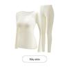 Women's Seamless Long Sleeve Thermal Set with Hyaluronic Acid for Autumn