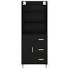 Highboard Black Oak Effect 69.5 x 32.5 x 180 cm
