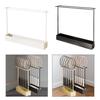 Badminton Racket Holder, Tennis Display Stand, Sturdy Metal Storage Organizer with Built-in