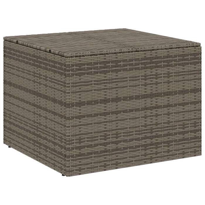 VidaXL Boîte de Rangement de Jardin, Coffre à Outils, Meuble de Rangement, Organisateur de Terrasse Arrière-cour Patio, Gris 365338
