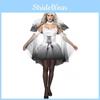 S-xxxl Women's Elegant Dark Angel Costume With Premium Fabric For Halloween Parties