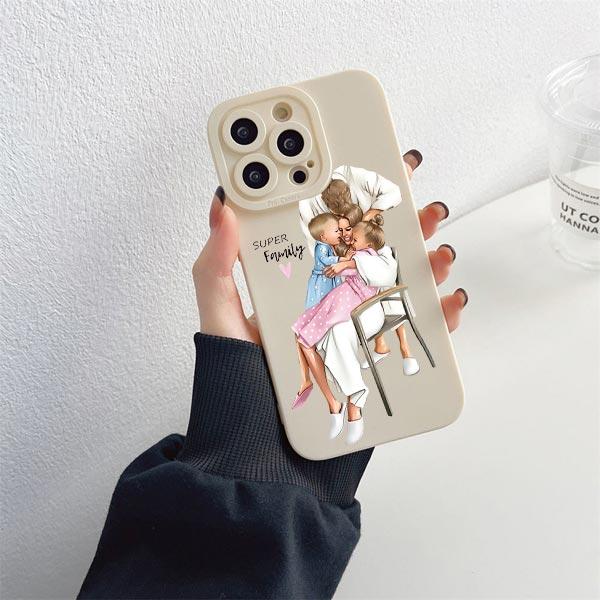

Чехол для телефона Супер Мама , для девочки, для мальчика, на iPhone 13 12 11 Pro Max 14 Pro Max Plus X XS XR 7 8 Plus SE2, мягкий силикон, мультяшные чехлы iphone13 pro max