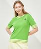 MARINADE Casual Cropped Color Block Short Sleeve Knit G - 5 Colors