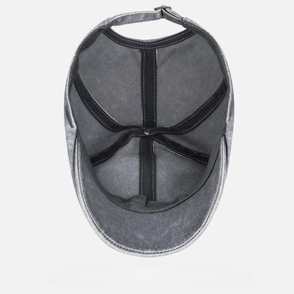 Side Letter Sticker Duckbill Hats Solid Color British Painters Hat Retro Newsboy Cap  for Men Women