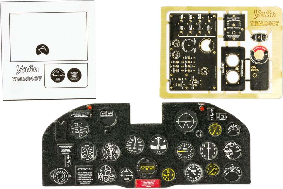 

Yahoo Model Thunderbolt Early Цветная приборная панель Пластиковые детали модели YMA2407 1/24 P-47 (Для кинетики)