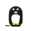 Cute Penguin RFID Card Holder Wallet for Women, Zipper Credit Card Organizer, PU Leather Mini Coin Purse, Accordion Card Case with Keychain