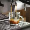 1Pcs 70/75ml Espresso Shot Glass Double Spout Glass Measuring Cup Heat-Resistant Handle Clear Scale Wine Milk Coffee Measure Jug