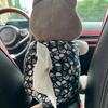 Cartoon Dog Car Trash Can with Storage Compartment Large-Capacity Multifunctional Creative Animal Tissue Box Decorative Organizer
