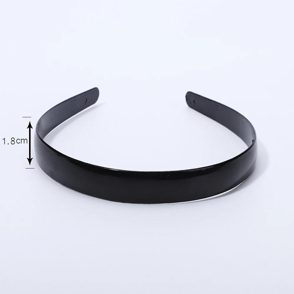 1/7pcs Simple Women Headbands Fashion Head Band for Girls Solid Black Color Casual Hair Accessories Plastic Headbans