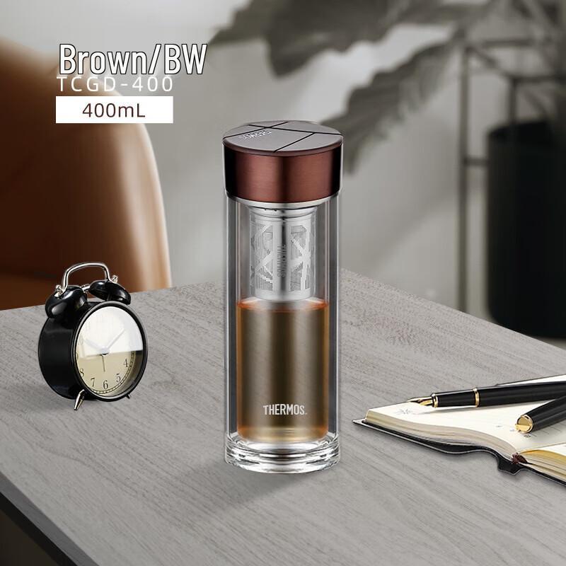 THERMOS Double-Layer Glass Tea Cup