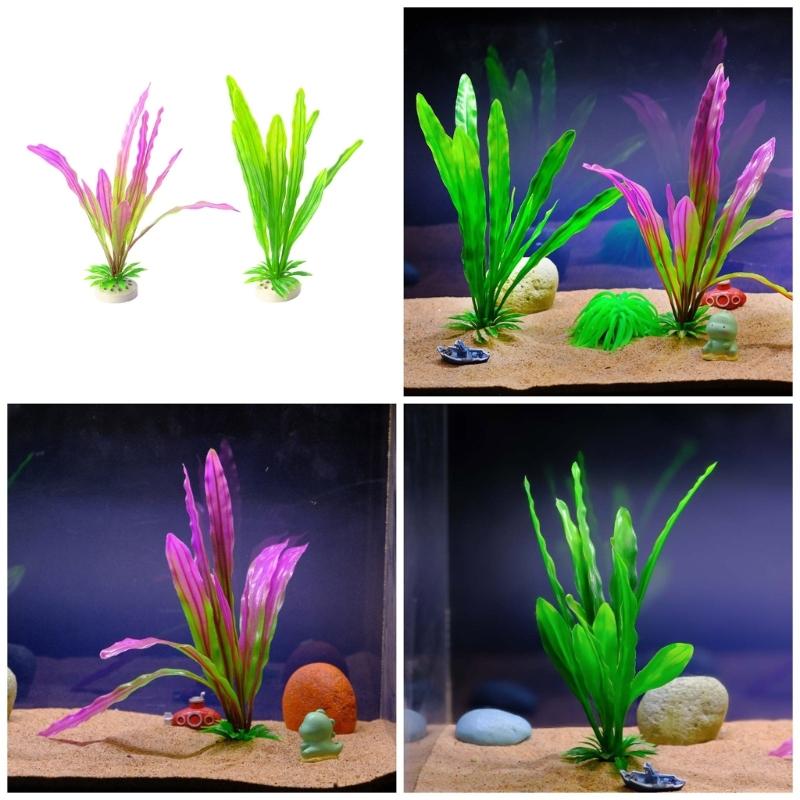 Aquarium Landscape Grass Plastic Aquariums Decorations Art Crafts Terrarium Habitat Ornaments Photo Props