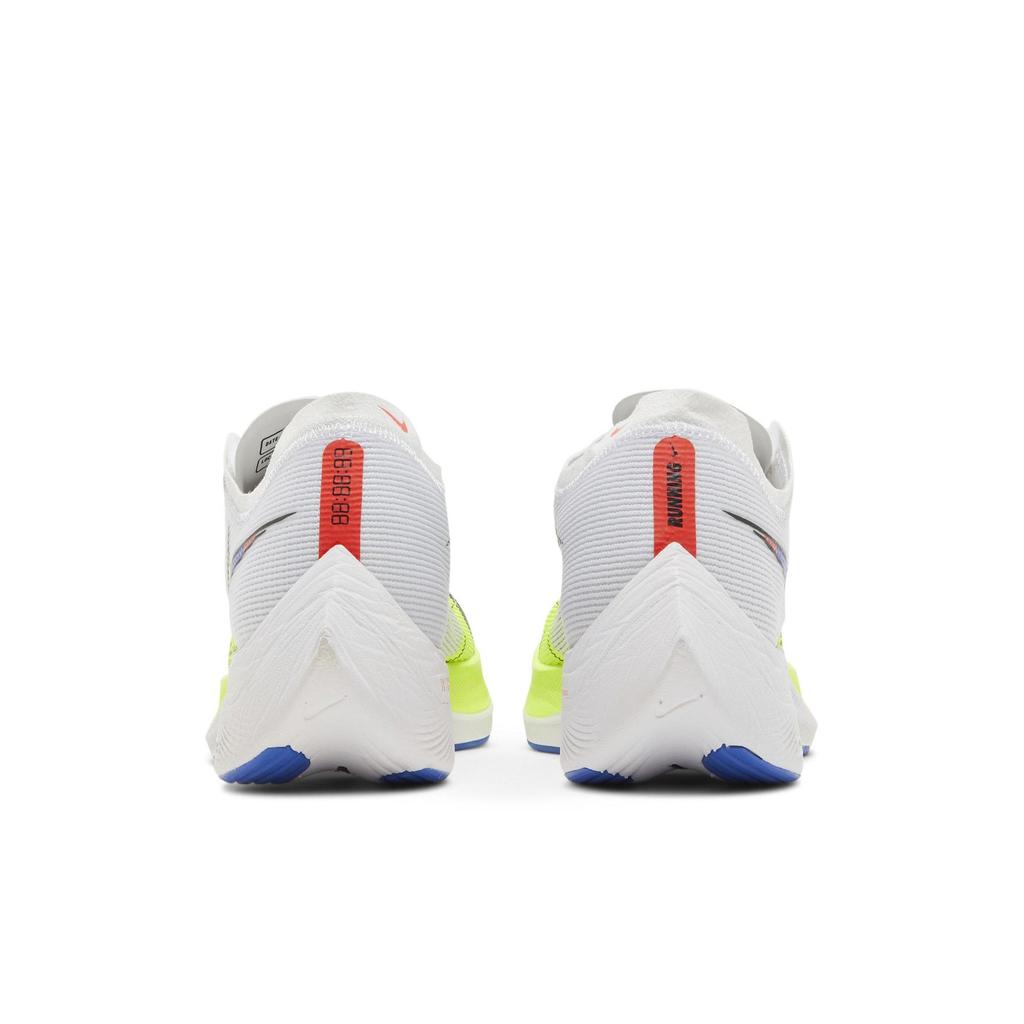 Nike ZoomX Vaporfly Next% 2 'White Volt Racer Blue' (Unisex) White / Volt / Racer Blue / Black Running Shoes CU4111 103