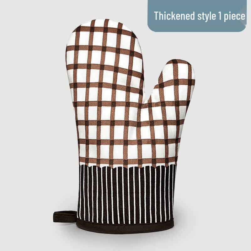Qiwei Leather Heat Resistant Oven Glove