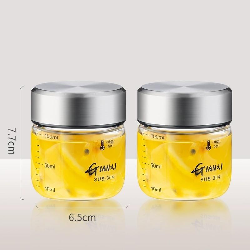 

GIANXI Fruit Glass Jar Yellow Peach Wine Storage Jar Honey Bottle bird s Nest Jar Vacuum Sealed Jar Food Grade Jar Pickle Jar