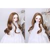 Fashion 25cm DIY Doll Wigs Long Curly Wavy High Temperature Wire Handmade Fluorescence Green