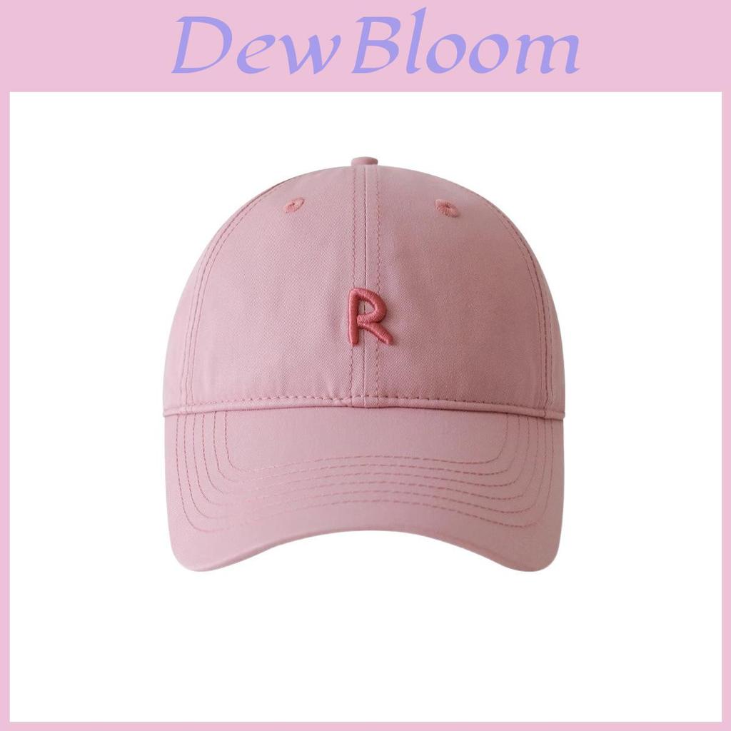 Baseball Cap Women Summer Wide Brim Breathable Sun Hat With Embroidered Letters For Casual Fashion