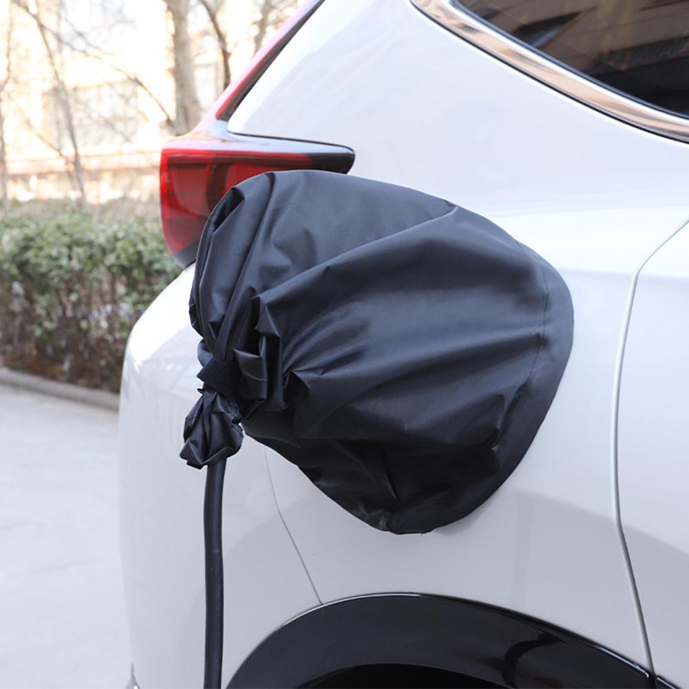 Magnetic EV Charging Port Cover Waterproof Dustproof Sun Protection Electric Car Charger Protector Foldable Charger Gun Cover