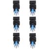 25 Pcs Push Button Switch Light Indicate Self Locking Long Life Industrial Control Push Switch Button for Contactor 24V