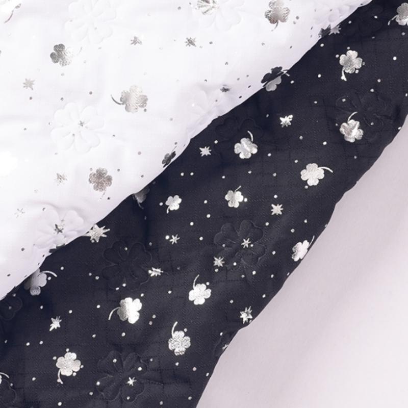 1meter Multi Colors Floral Printed PU Leather Quilting Fabric Symphony Quilted Christmas Fabric for DIY Sewing Cosplay Clothing