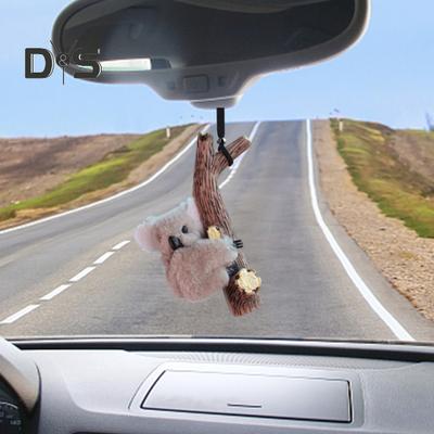 Car Hanging Ornament Koala Turtle Panda Hugs Stump Pendant Rearview Mirror Air Vent Decor Cute Car Interior Accessories
