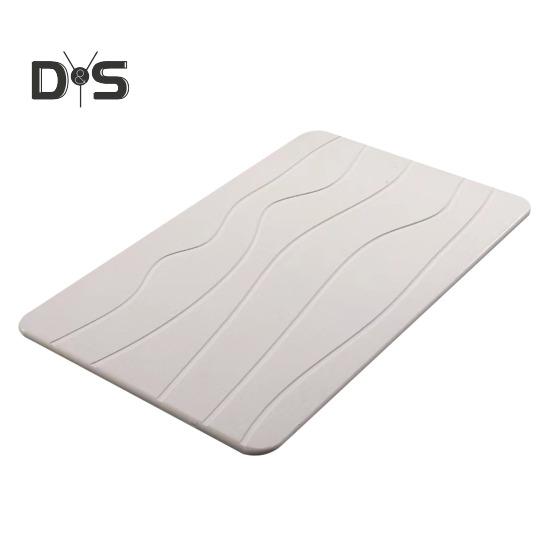 Baderomsgulvmatte Hurtigabsorberende Hurtigtørkende Diatom Mud Anti-skli bunnteppe Enkelt å rengjøre Flerbruksbadekar Dusj Vask Kjøkkenteppe