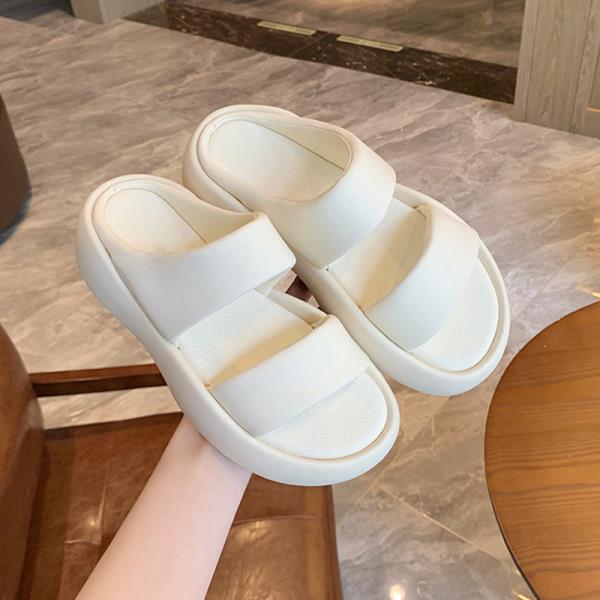 Fashion Shoes Woman 2025 Low Slipper Slides Fabric Hoof Heels Rome PU Rubber Shoes Low Ladies' Slippers Slides Hoof Heels Rome PU Fabric