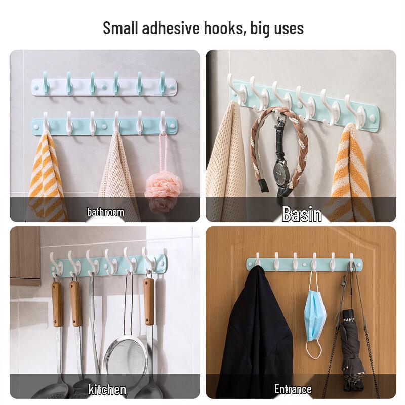 CHAHUA Adhesive Multi-Hook Rack