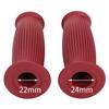 nakira Motorcycle Grip Moped Handle Barrel Type 0.9 inches (22.2 mm) Left and Right Set Rubber F Type (Bordeaux)