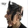 Halloween Prank Props for Secret Room Scary Masque, Creepy Full Face Latex Masque Haunted House Costume Accessories Costume, Cosplay Party,