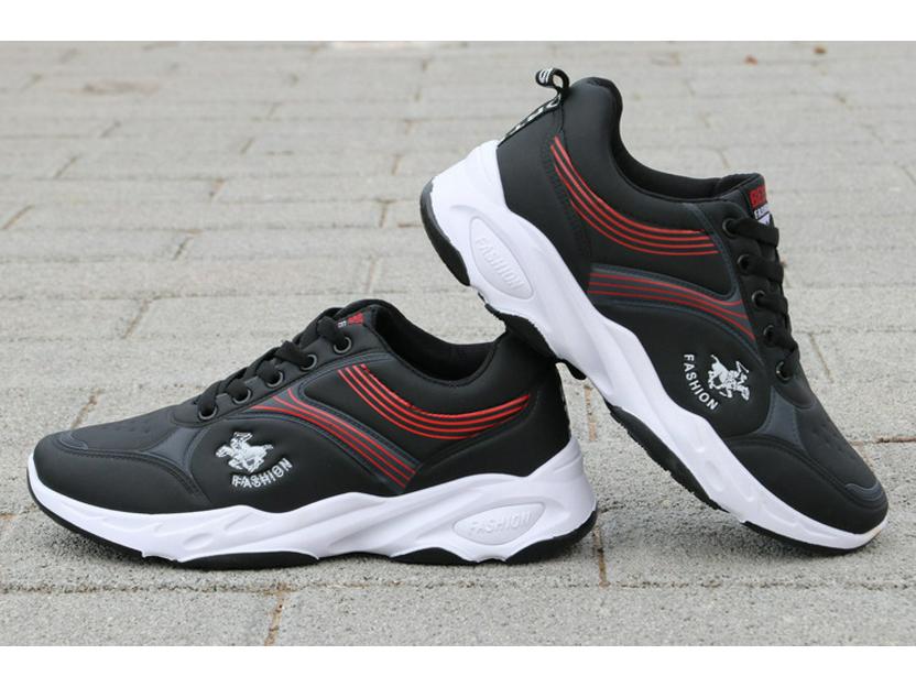 Men's Lightweight White Leather Waterproof Non-Slip Casual Work Sneakers for Autumn