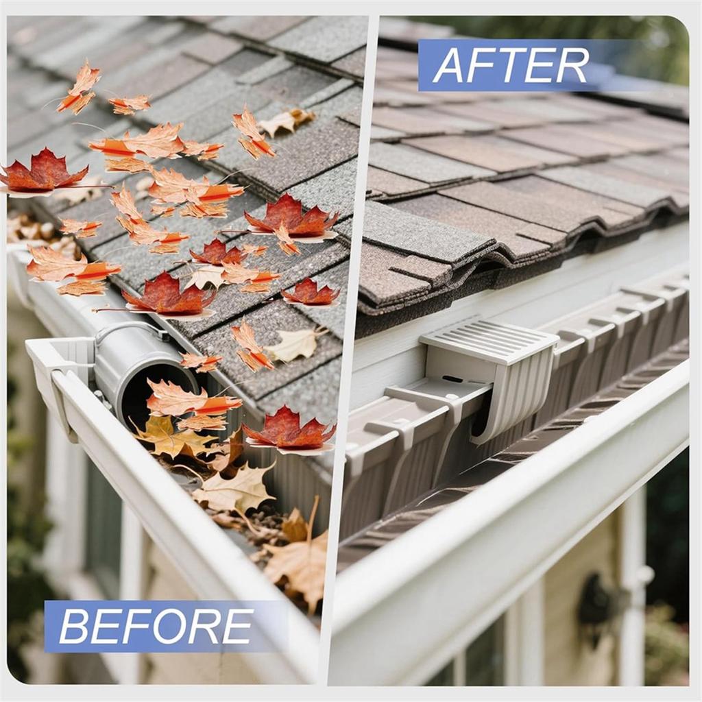 Gutter Cleaning Tools From Ground - Long Adjustable Gutter Cleaner & Brush, Rain Gutter Cleaning Tool for Easy Clean