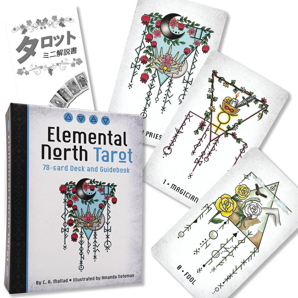 Elemental North Tarot Elemental North Tarot Tarot Japanese Manual Included Genuine Tarot Cards 78 Pieces Fortune-telling