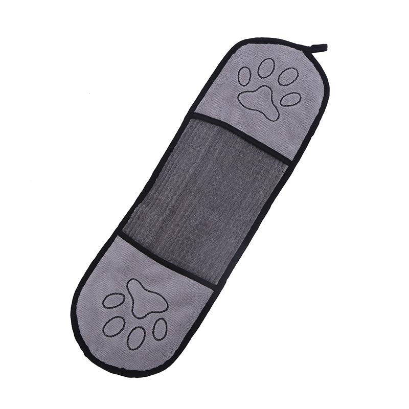 Pet Absorbent Towel Chenier Pocket Towel Cat Dog Gloves Bath Towel Cleaning Supplies