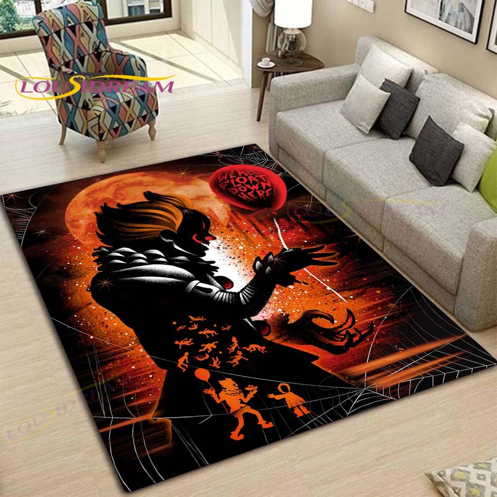 Horror Movie Characters Rugs and Carpets for Home Living Room Bedroom Entrance Large Area Soft Carpet Halloween Decoration Mat