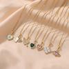 Women's Japanese Korean Style Zircon Heart-shaped Necklace