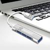 Fashion Type-C Turn USB Adapter Multi Port Distributor Hub For Peugeot 308 408 508 RCZ 208 3008 2008 206 207 307 Car Accessories