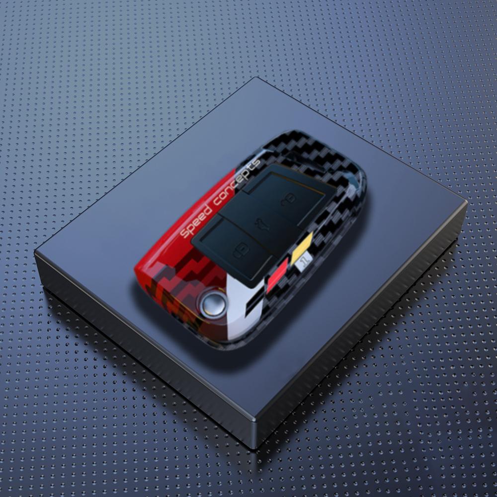 3/4 Buttons Abs Carbon Car Key Case Cover For Vw Volkswagen Golf 7 Mk7 Tiguan Mk2 Seat Ateca Leon Fr Ibiza Skoda Octavia Kodiaq