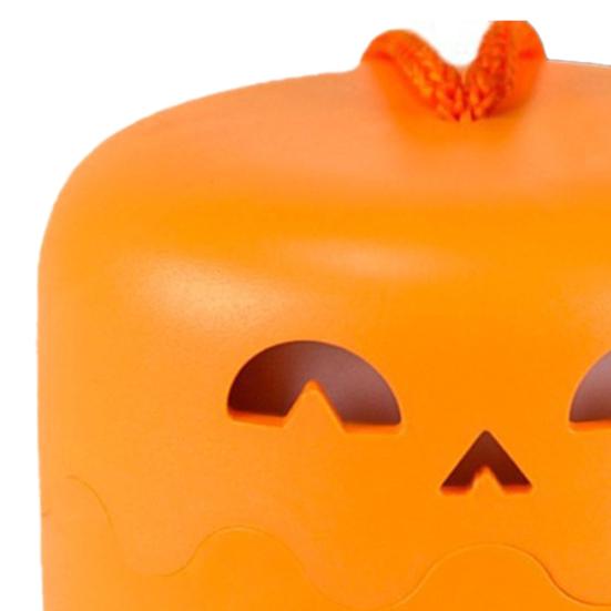 Halloween Portable Pumpkin Lantern with Lanyard Collapsible Battery Operated LED Pumpkin Light for Indoor Outdoor Decoration