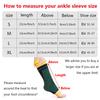 OLIKEI 2pcs Knitted Sports Ankle Support Compression Ankle Sleeves Prevent Sprains Breathable Ankle Brace for Fitness Basketball Cycling Running