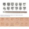 12PCS Leather Stamping Tools, 12 Patterns Zinc Alloy Leather Craft Stamps Punch Set Tool, Flower Design Leather Stamper for Leather Craft DIY Jewelry