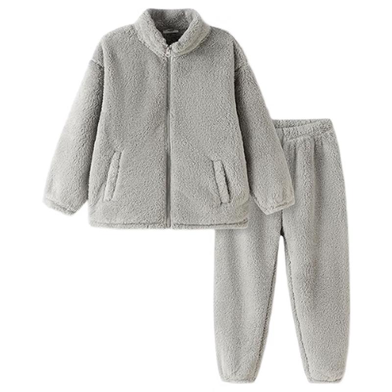 

Balabala Kids Thick Coral Fleece Winter Pajama Set 170