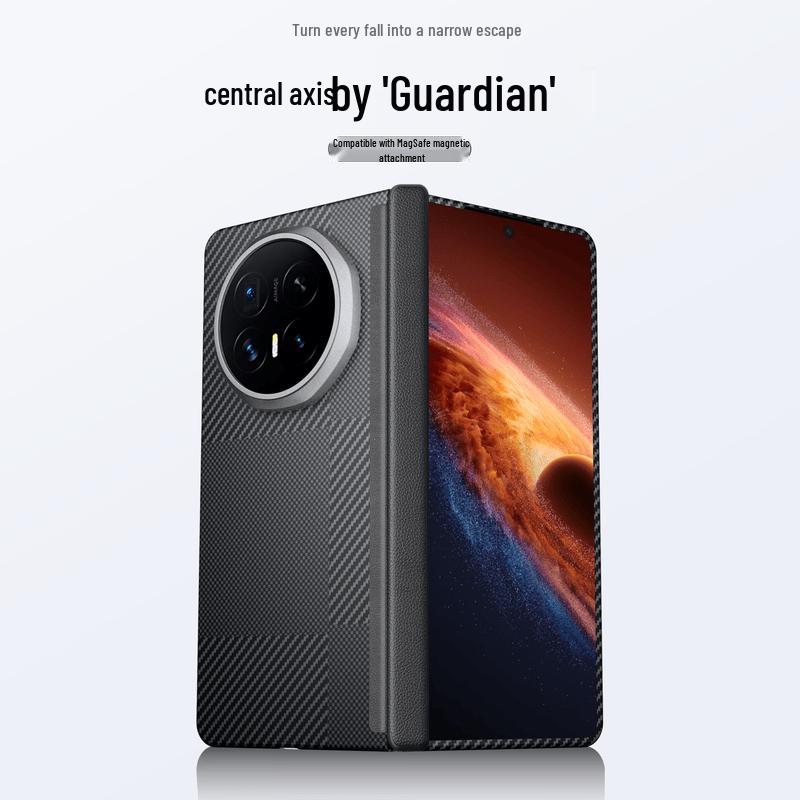 CONGA Чехол из арамидного волокна с полной защитой для Honor Magic V6 Honor Magic V6 with Front & Back Screen Protectors