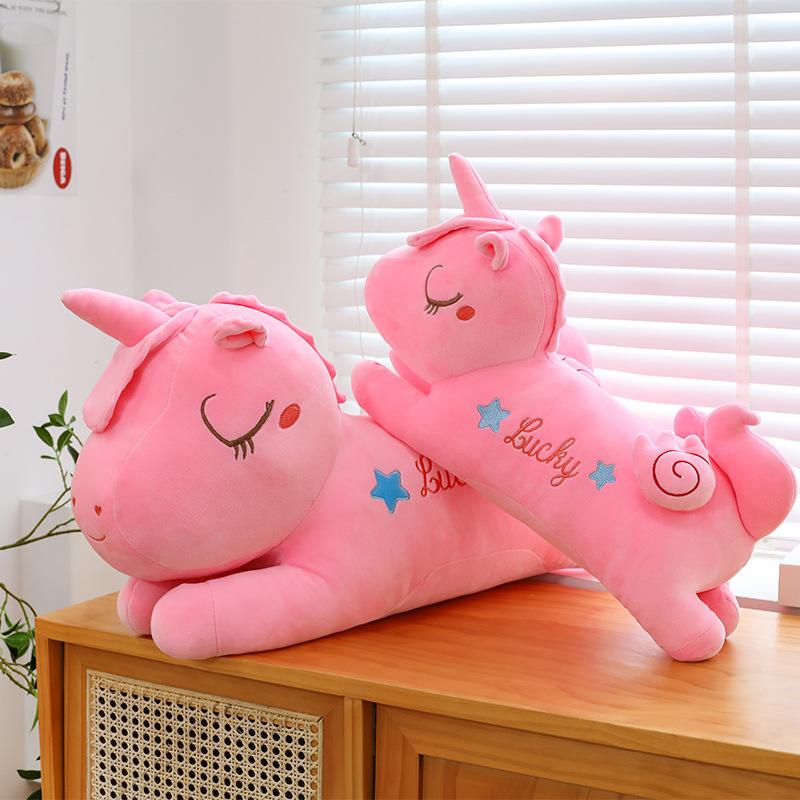 Party Model, Unicorn New Doll, Cute Pink Girl Sleeping Pillow, Large Plush Doll, Party Pillow.