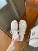 Sheepskin Version~ Sparkling Rhinestone Cover Toes Exquisite Flat-bottomed Cool Slippers Women's Half Slippers Summer