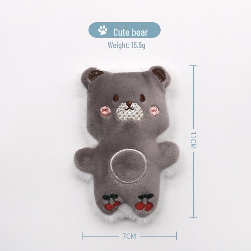 Plyšová hračka pro kočky s šantou kočičí: Samoobslužný, Odolný proti kousání a Odolný proti poškrábání.