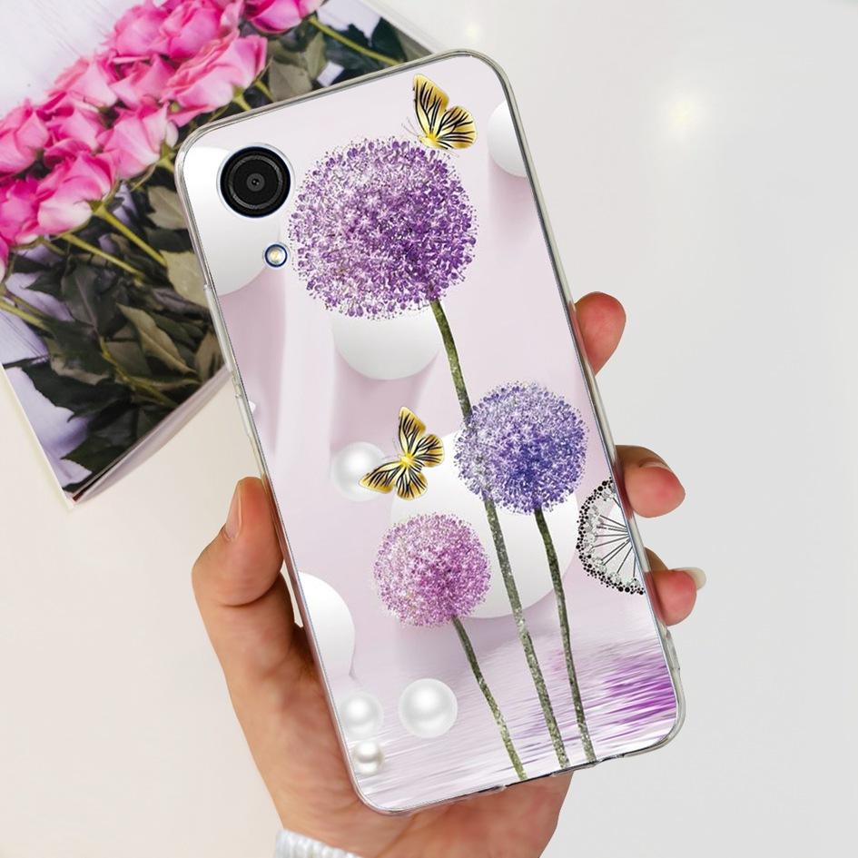 For Cover Samsung Galaxy A03 Core Phone Case Stylish Flower Butterfly Soft Silicone Clear Cover For Samsung A03 Core A032F Coque
